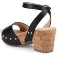 thumbnail image 5 of Journee Women's Vanessa Open Toe Platform Clog Heels, 5 of 9