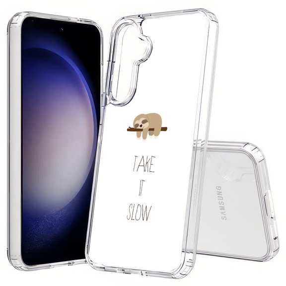TalkingCase Slim Fit Phone Case Compatible for Samsung Galaxy S25 Plus(Not S25/ S25 Ultra), Take It Slow Print, Lightweight,Flexible, USA Print