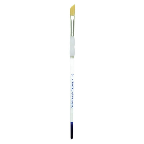 SG190 Series | Soft-Grip™ Standard Handle Gold Taklon Dagger Brush