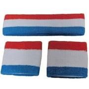 John Cena HLR Red White Blue Headband Wristband Set