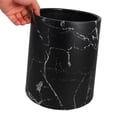 thumbnail image 3 of Double Layer Garbage Basket Marbling Pattern Trash Can Plastic Waste Paper Basket, 3 of 5