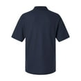 thumbnail image 5 of Harriton M105T Men's Tall Maverick CVC Pique Polo-Dark Navy-3XLT, 5 of 6
