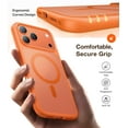 thumbnail image 5 of TORRAS Guardian Mag for iPhone 17 Pro Max Case, Stronger Magnetic & Shockproof,Fit for MagSafe, Military Grade Drop Protection, Camera Control, DIY Button,6.9″,Cosmic Orange, 5 of 9