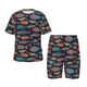 thumbnail image 1 of Balery Colorful Fish Conjunto de Pijama Infantil de Manga Corta con Estampado – Ropa de Dormir de Algodón Suave-X-Large, 1 of 6
