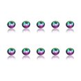 thumbnail image 2 of Nail Rhinestones Flat-Bottom Multi-faceted Sides DIY Handcraft Excellent Gloss Manicure Crystal Different Styles Mobile Phone Green Flame, 2 of 6