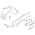 thumbnail image 3 of New Genuine BMW Cover Wheel Housing Front (1995-2001) OE 51718150290, 3 of 7
