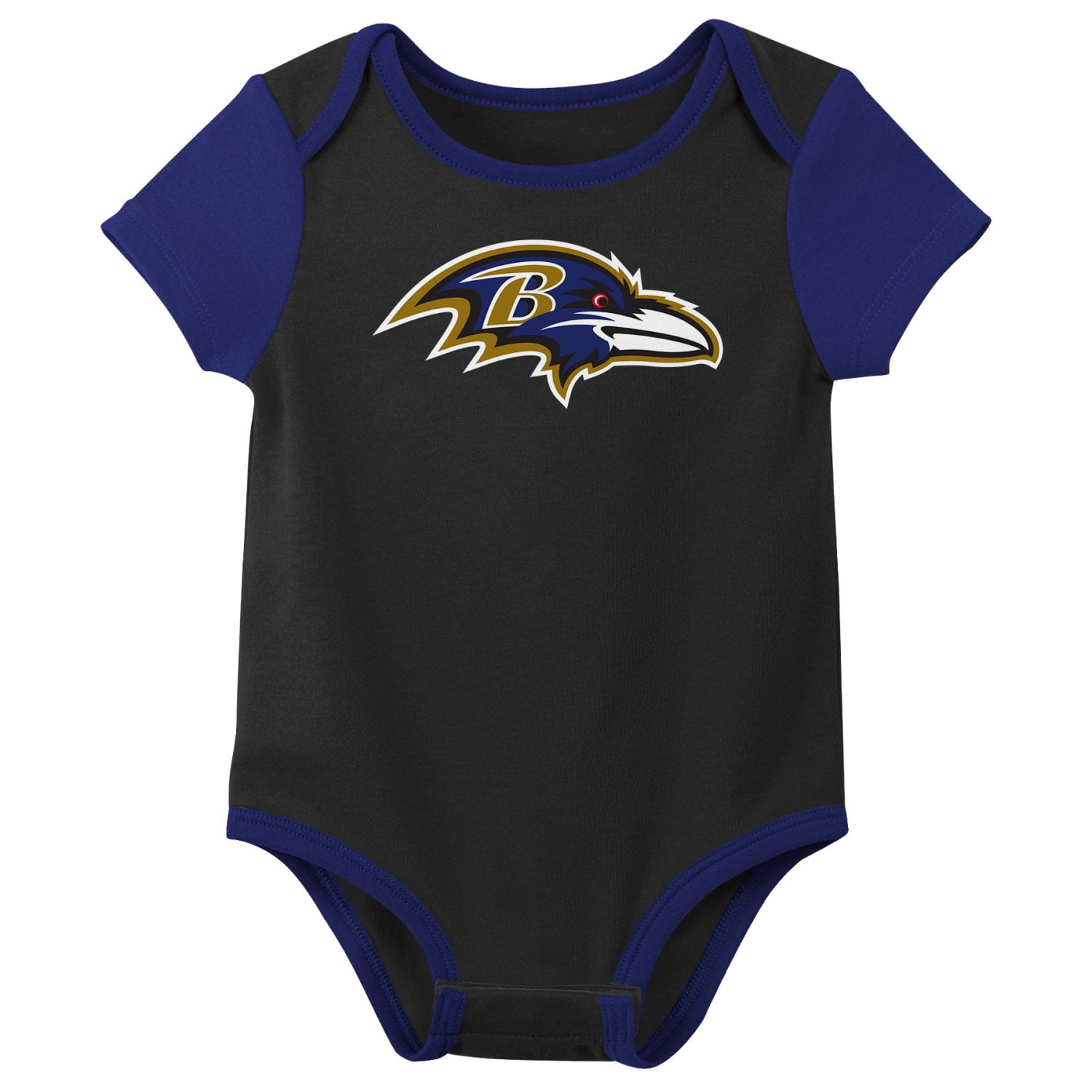 BALTIMORE RAVENS NFL Infant Boys 3 Pack Onesie Game Day Fan Apparel