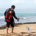 thumbnail image 2 of AshKiz Sand Flea Rake, Detachable Sand Flea Rake, The Shark Tooth Screen Comes with A 16-Inch-Wide Drain Screen with A 51-Inch Handle(Water Bucket not Included), 2 of 7
