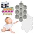 thumbnail image 1 of Grade Silicone Ice Cube Trays 1 Pack With Locks Lids Reusable & Leakproof Ice For Freezer Microwave ( 40°C To 260°C) Perfect For Coffee, 1 of 9