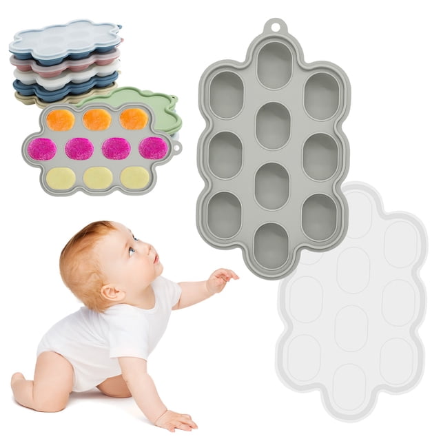 Grade Silicone Ice Cube Trays 1 Pack With Locks Lids Reusable & Leakproof Ice For Freezer Microwave ( 40°C To 260°C) Perfect For Coffee
