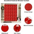 thumbnail image 3 of Christmas Shower Curtain, Christmas Tree Shower Curtains for Bathroom, Red Winter Holiday Shower Curtain for Bathroom Decor, Merry Christmas Xmas Pine Fabric Cloth Bath Curtain, 72 x 72 Inch, 3 of 6