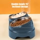 thumbnail image 5 of Comedero y bebedero para gatos, cesta doble para perros y gatos, contenedor de comida y agua para mascotas, acero inoxidable, portátil, para uso exterior, para jardín,Wsvlmg, 5 of 8