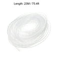 thumbnail image 4 of Uxcell Flexible Spiral Tube Cable Wire Wrap Manage Cord 75.4ft Long 0.16" OD Transparent, 4 of 5