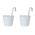 thumbnail image 1 of 2Pcs Hanging Flower Pots Fence Outdoor Metal Decoration Removable Garden Indoor Railing Iron Wall Planter, 1 of 16