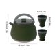 thumbnail image 4 of Hervidor Plegable para Exteriores Silicona 1 5 L Viajes (taza Hervidor) Verde, 4 of 9