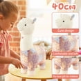 thumbnail image 4 of YATAV 16" Alpaca Plush Toy(Snowflake Print Body),Llama Stuffed Animal Large Doll Plushie Hug Pillow Soft Fluffy Cushion Super Kawaii Gift for Birthday Girls and Lovers Washable, 4 of 6