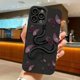 thumbnail image 3 of Funda de teléfono con estampado de serpiente negra para iPhone, carcasa de silicona suave a prueba de golpes para modelos 11, 12, 13, 14, 15 Pro Max, X, XS Max, XR, 8, 7 Plus, SE2020 Mini, 3 of 5