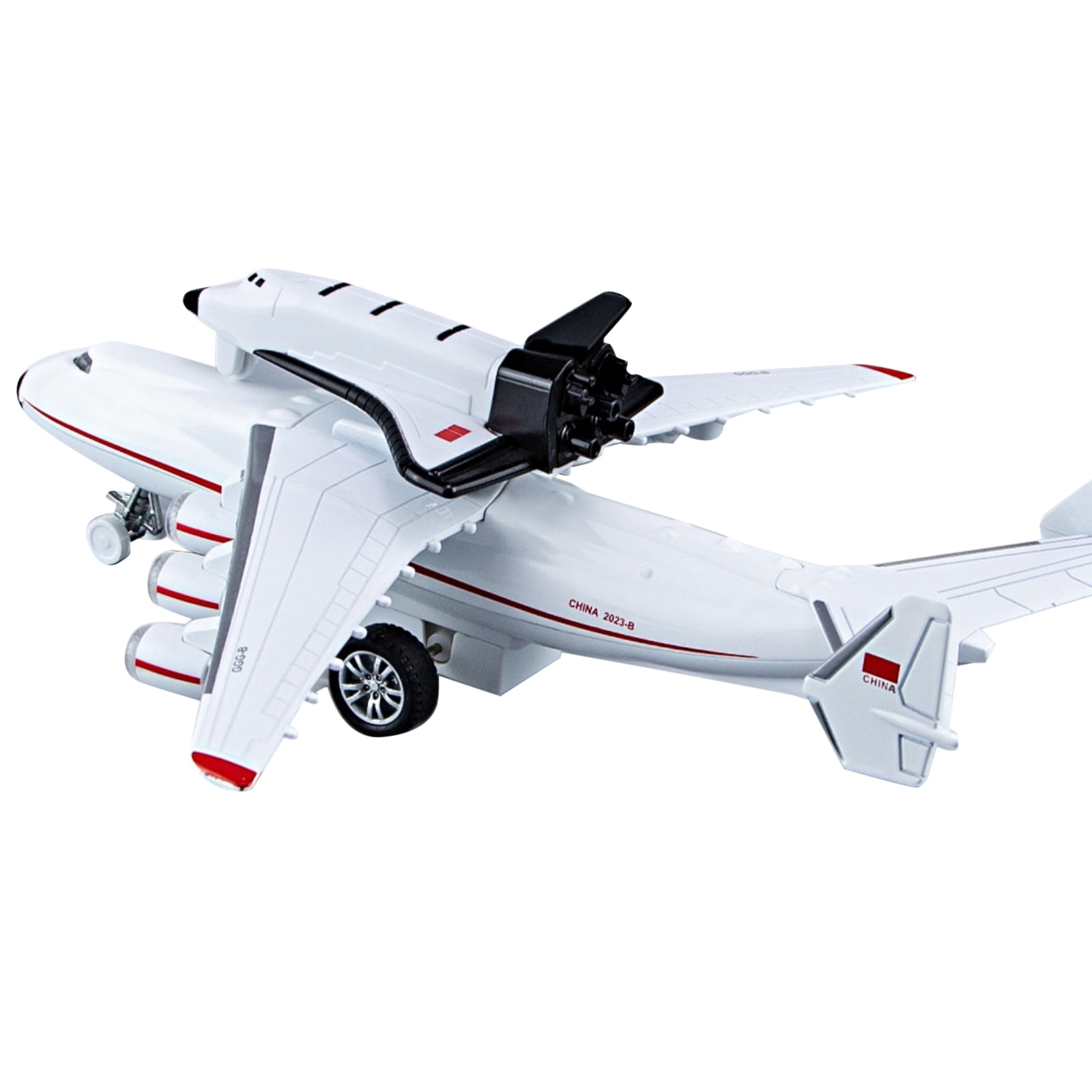 NATEFEMIN An-225 Mriya Plane Model with Buran Orbiter 1/400 Scale Diecast Display with Sound Light For Collectors