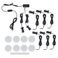 thumbnail image 2 of White Light Display Cabinet Light, Soft Lighting LED Small Round Spot Light, USB Dimmable Wardrobe Ceiling Light with Fixed Screws for Countertop, 2 of 7