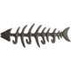 thumbnail image 1 of SZTXJ Decorative Wall Mounted Fish Bone Towel Rack - Sleek Cast Iron Hanger with 4 "Fishbone" Hooks for Towels, Robes and More - Includes Screws and A, 1 of 5