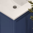 thumbnail image 2 of Ayna Decors Rooh 60 Inch Navy Blue Vanity Cabinet with Sink and Faucet in Brushed Nickel Hardware - Quartz Countertop, 2 of 10