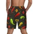 thumbnail image 4 of Haiem Chili2 Mens Swim Trunks with Compression Liner 2 in 1 Swimming Shorts Stretch Swimwear Quick Dry,Board Shorts-3X-Large, 4 of 9