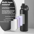 thumbnail image 5 of Arcticwind 40oz/1200ml Stainless Steel 304 Insulated Water Bottle with Handle - Large Capacity Thermal Cup for Outdoor, Travel, Sports, Camping & Hiking, Portable & Leakproof (BPA-Free), Black, 5 of 7