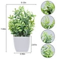 thumbnail image 2 of Coolmade 4 Packs Fake Plants Mini Artificial Greenery Potted Plants, 2 of 10