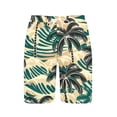 thumbnail image 6 of Men's Beach Shorts Printed Casual Athletic Shorts Elastic Waist Drawstring Side Pockets Quick Dry Lightweight Swim Trunks for Summer Vacation Light Blue L, 6 of 6