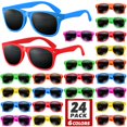 thumbnail image 1 of Gafas de sol GINMIC para fiestas infantiles, paquete de 12 unidades, neón UV400, 1 of 7