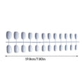 thumbnail image 2 of 24 Pieces Solid Small Round Head Coffin False Nails Neat DIY Artificial Exquisite Personality Acrylic Nail for Manicure Lovers Type1, 2 of 6