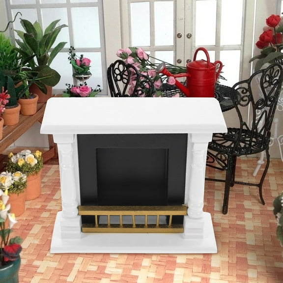 LULULION Mini House Furniture Doll House Fireplace Multi 1Set Realistic