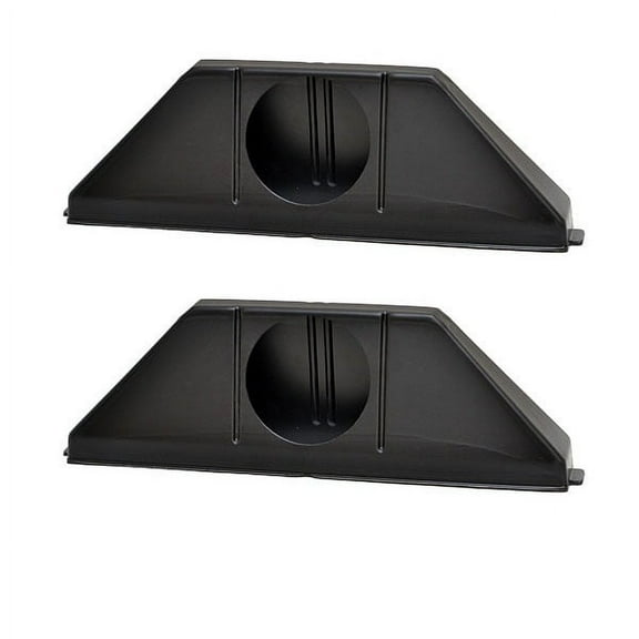 Attwood Boat Vent Collector Boxes 1342-1 | 4 Inch Black Plastic (Pair)