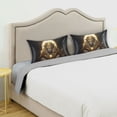 thumbnail image 5 of Dailycode Satin Pillow Case Standard Silk Pillow Cover for Hair and Skin Envelope Closure Majestic Lion King 20"x26", 5 of 9