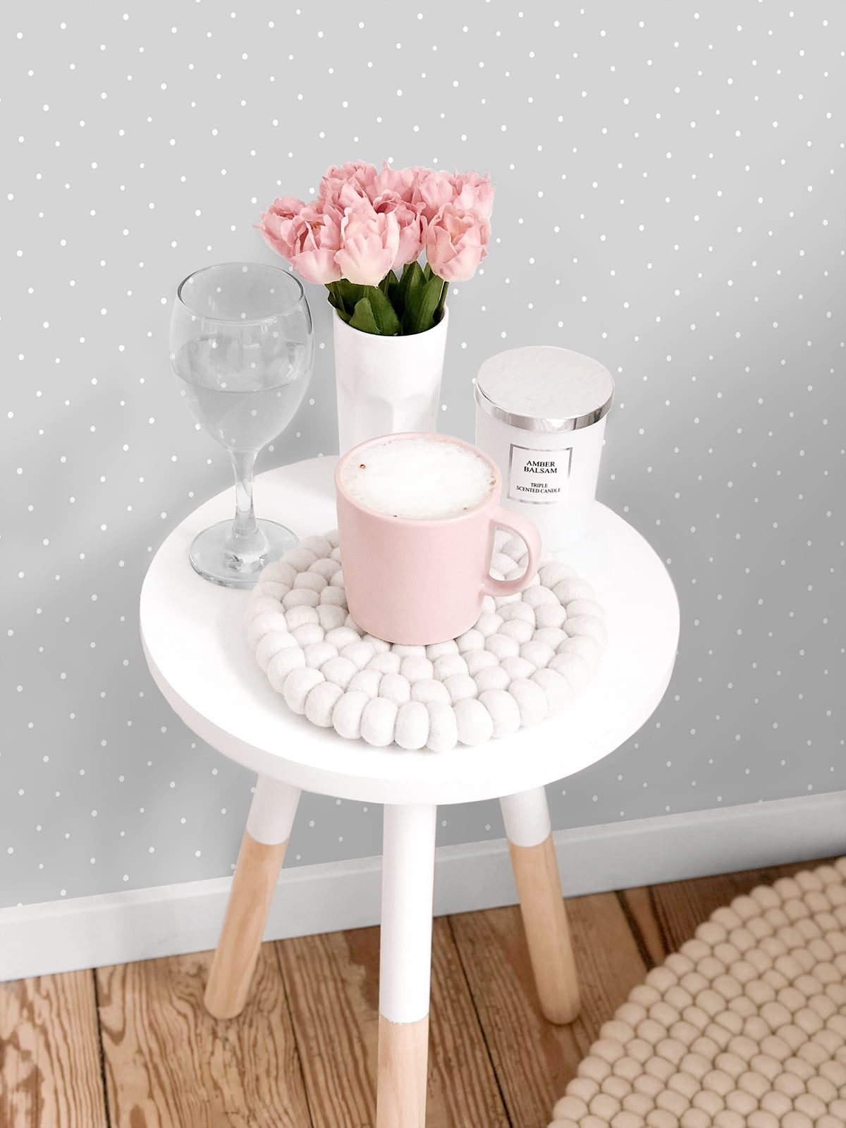 NextWall Polka Dots Peel and Stick Wallpaper