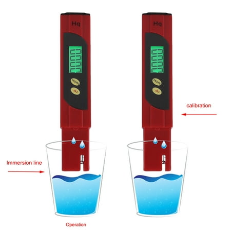 Glass Electrode Ph Meter - Portable High Precision Pen Type PH Meter Multimeter Tester Hydro