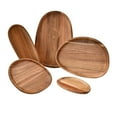 thumbnail image 4 of Wood Fruit Plates Japanese Fruit Sum Plates Restaurant Food Setting Plates Multi Function Tray Tea Cup Plates, 4 of 9