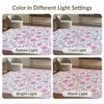 thumbnail image 7 of ODIKA Border Ombre Gradient Watercolor Motifs Confetti Large Blossoms Pink Playful Non-Slip Chair-Friendly for Dining Room, Under Table, Home Office, 7 of 7