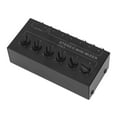 thumbnail image 3 of Mini Stereo Mixer 6 Channel Independent Volume Control Portable Passive Mixer for PC CD Laptop, 3 of 8