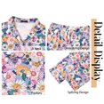 thumbnail image 6 of Fantaslook Womens Pajama Sets Button Down 2 Piece Pjs Long Sleeve Loose Floral Sleepwear with Pockets, 6 of 9
