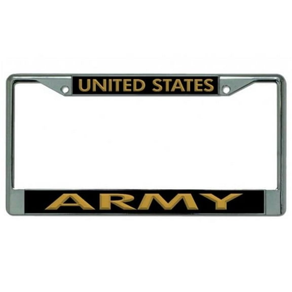 United States Army Chrome License Plate Frame