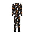 thumbnail image 4 of Halloween Pajamas, Halloween Matching Family Pajamas Pumpkin Ghost Spider Web Print Long Sleeve Two Piece Pj Set Comfort Sleepwear Nightwear Loungewear Spooky Holiday Party Season Photo Outfit, 4 of 6