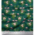 thumbnail image 1 of Soimoi Poly Georgette Fabric Floral & Cute Animals Cartoon Print Sewing Fabric Yard 42 Inch Wide, 1 of 3