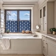 thumbnail image 5 of Starfish Navy Semi Sheer Curtains 45 Inch Length 2 Panels Set, Blue Coastal Ocean Summer Sea Beach Sheer Kitchen Curtain Privacy Voile Window Curtain for Living Room Bedroom Rod Pocket Drapes, 5 of 7