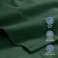 thumbnail image 2 of Juego de sábanas de franela Bare Home 100% algodón Cal King Forest Green, 2 of 9
