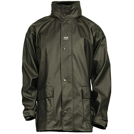 Helly-Hansen Workwear Mens Impertech Deluxe Rain Jacket, Green Brown ...