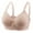 *Beige, variant on Rigardu bras for women Womens Plus Size No Steel Ring Bra Thin Cotton Jacquard Push Up Underwear Beige 100C