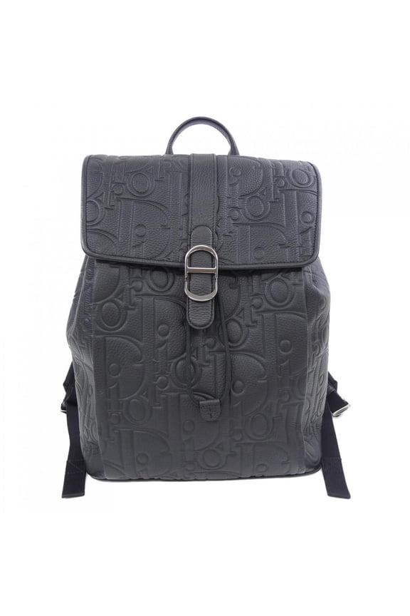 Pre-Owned Christian Dior Dior Daily Backpack in Gravity Leather (1ESBA231LLG)