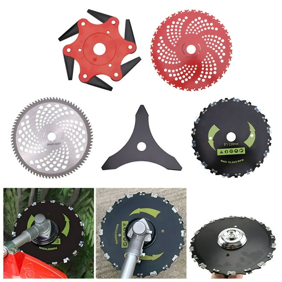 ZEPARO 36-Teeth Weed Eater Blade 80-Teeth Carbide Tip Brush Cutter Blade Grass Trimmer Blade Replacement for Weed Wacker