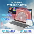 thumbnail image 3 of HP 15.6 Flagship Touchscreen Laptop Computer, AMD Ryzen 7 7730U, 16GB RAM, 512GB SSD, 15.6" Full HD Display, HD Webcam, Windows 11 Pro, Wi-Fi 6 for Business & Student, 3 of 8